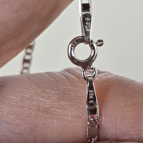 Italian 925 Sterling Silver 2.0mm Chain Necklace 24" (long) - Picture 5 of 6